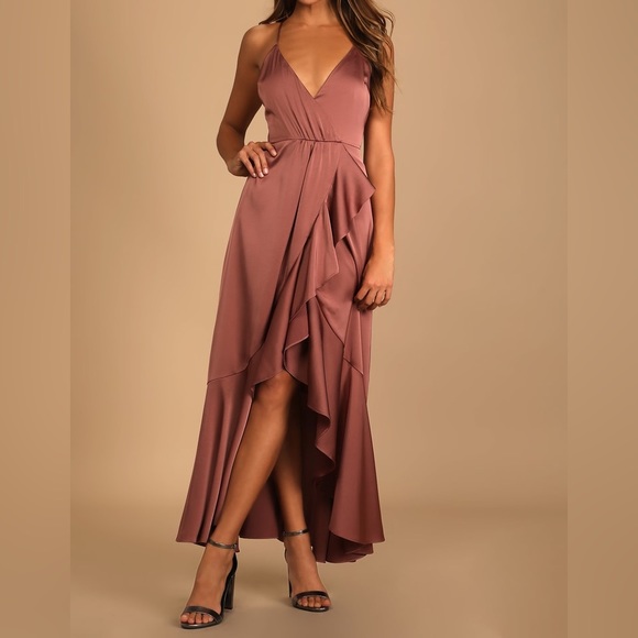 Lulus Dresses & Skirts - Lulu’s Enchanted Moments Satin High-Low Dress